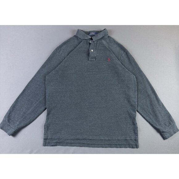 Polo Ralph Lauren Pony Long Sleeve Polo Shirt XL Streetwear Hype Designer Fade - Picture 1 of 4